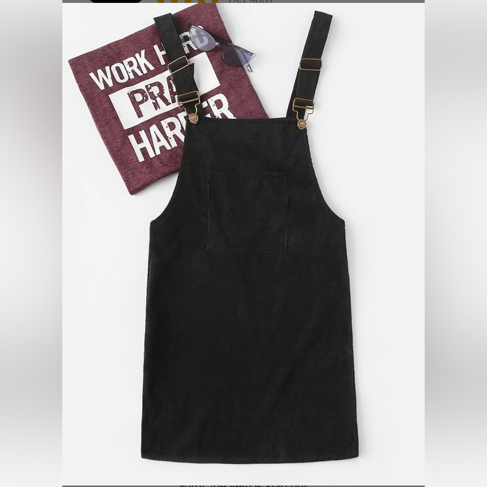 Corduroy Overall Mini Dress